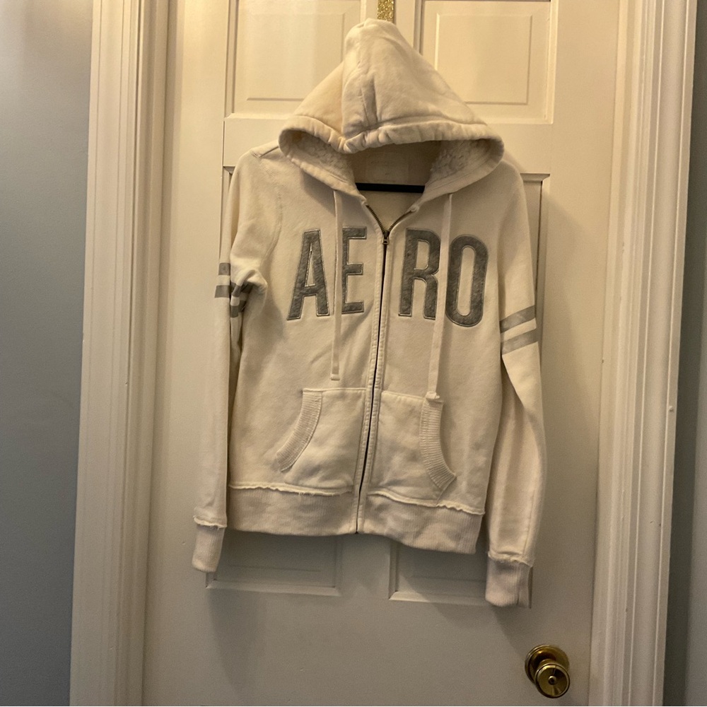 Aero White Women's Hoodie Jacket